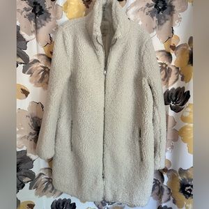 LOFT Teddy Funnel Neck Jacket L